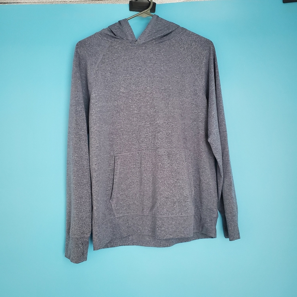 Runway Athletic Hoodie Size Large (12/14) Heather Blue
